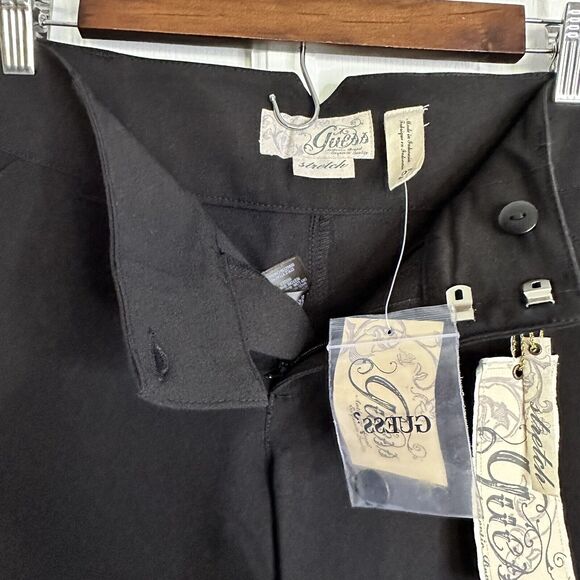 Guess Flat Front Classy black cuffed Bermuda shorts size 27 new - Picture 3 of 7